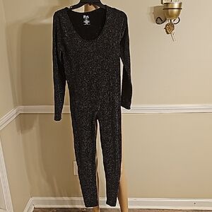 Black Glitter Jumpsuit